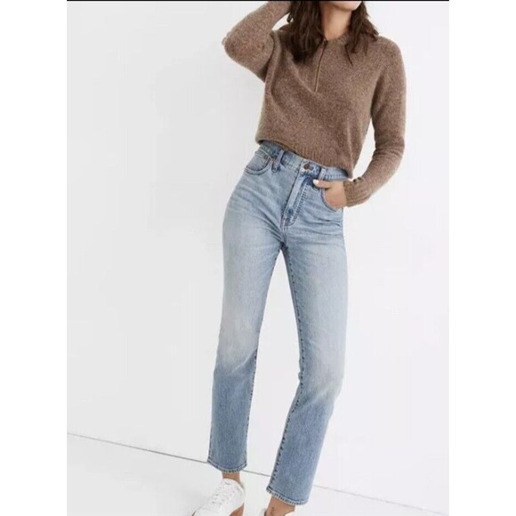 MADEWELL Women's Blue Slim Demi-Boot Jeans SIZE 27 MB935 ($128) - Picture 1 of 6